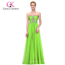 Grace Karin Sexy Ladies Strapless vestidos de festa Chifon Longo Chifon Chifon CL4413-3